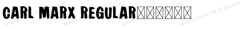 Carl Marx Regular字体转换